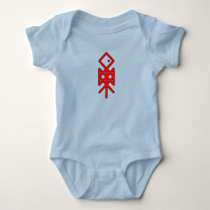 Body Para Bebê Olho de Odin Viking Bindrune