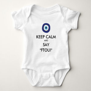 Body Para Bebê Olho Mau grego
