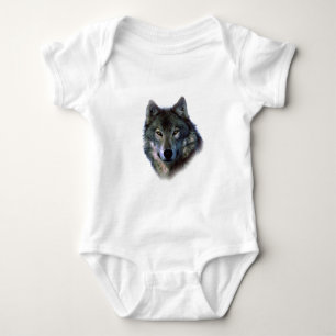 Body Para Bebê Olhos de Lobo Cinzento