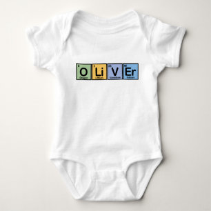 Body Para Bebê Oliver fez dos elementos