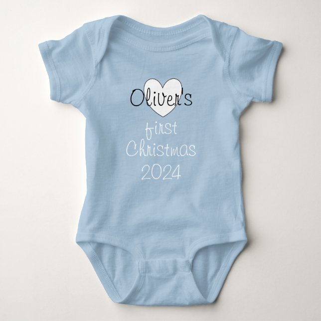 Body Para Bebê #Oliver Natal onsie/baby body (Frente)