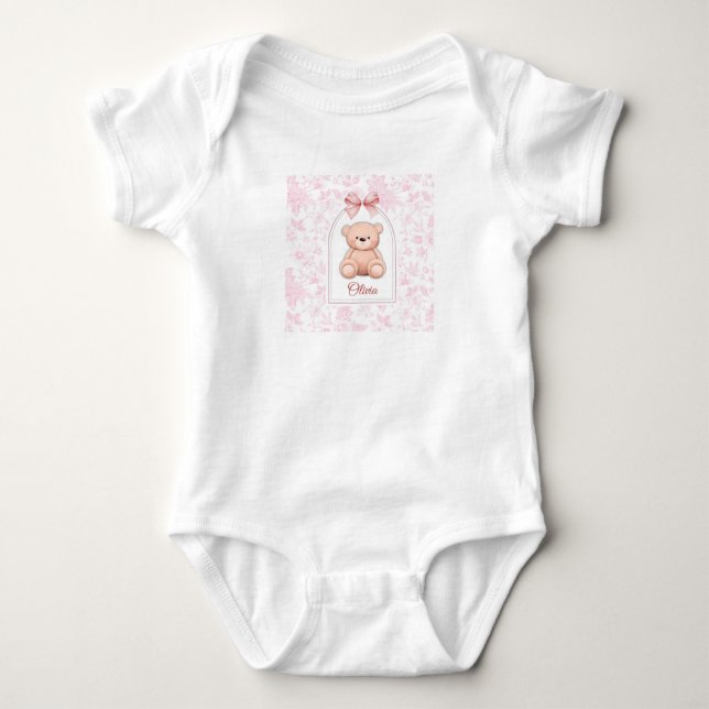 Body Para Bebê Olivia | Design Personalizado para Berçário com Ur (Frente)