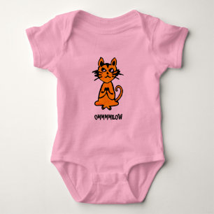 Body Para Bebê Om Cat - Roupas De Ioga De Bebê