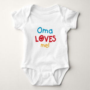 Body Para Bebê Oma ama-me T-shirts e presentes