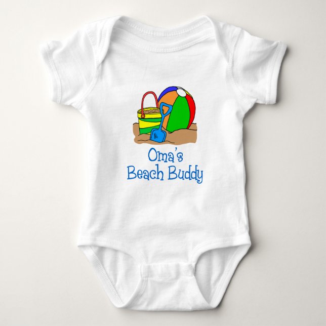 Body Para Bebê Oma's Beach Buddy (Frente)