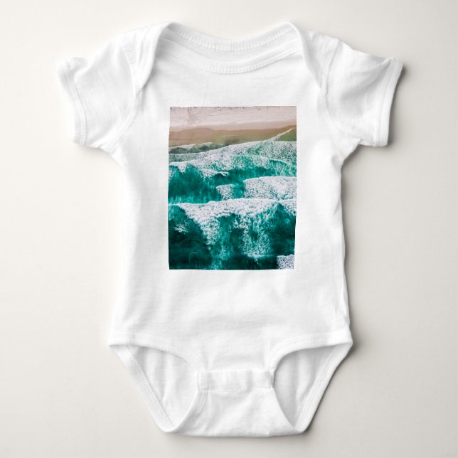 Body Para Bebê Ondas (Frente)