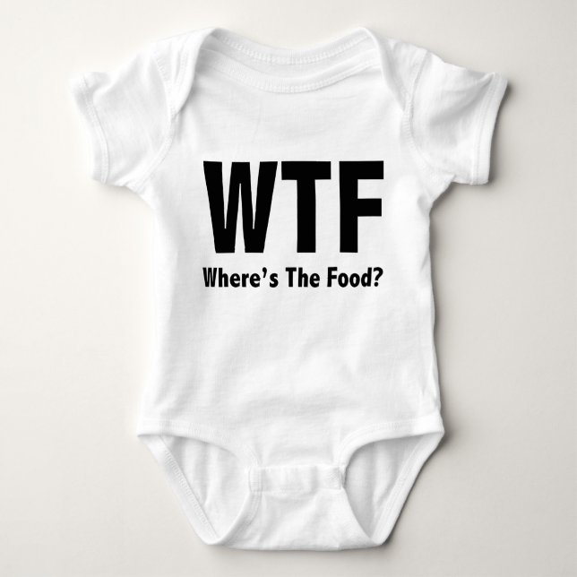 Body Para Bebê Onde está a Comida? (Frente)