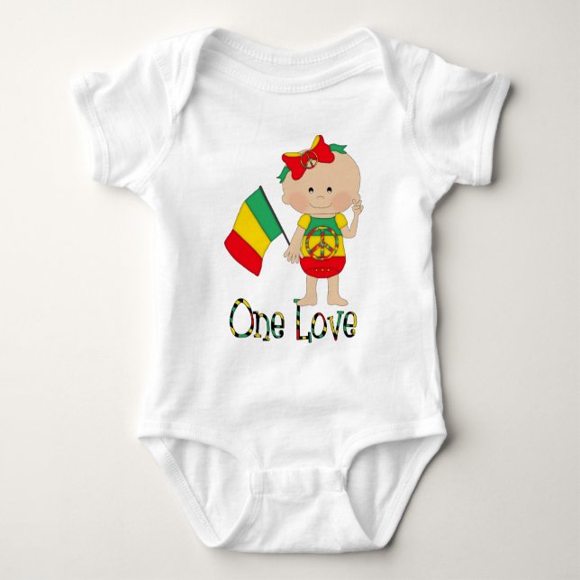 Body Para Bebê One Love Rasta Baby 2 (Frente)