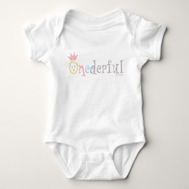 Body Para Bebê ONEderful (pastel 2) (Frente)
