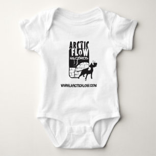 Body Para Bebê onsie ártico do bebê do t do logotipo do fluxo