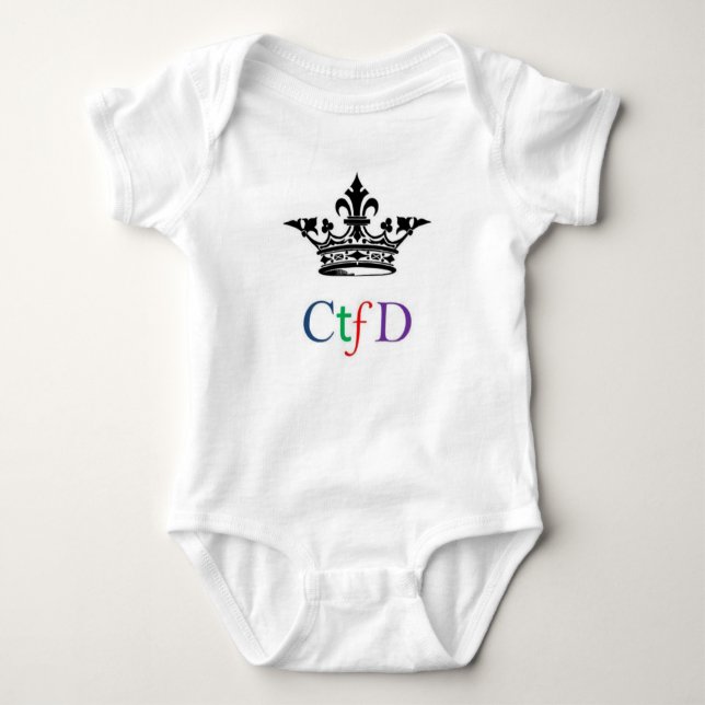 Body Para Bebê Onsie do bebê de CTFD (Frente)