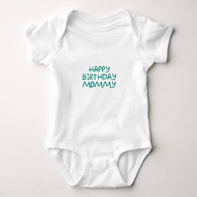 Body Para Bebê Onsie do gerber das mamães do feliz aniversario (Frente)
