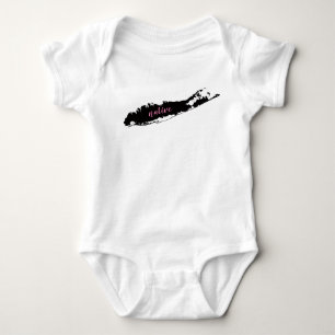 Body Para Bebê onsie do nativo do Long Island