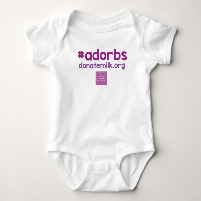 Body Para Bebê onsie dos #adorbs (Frente)