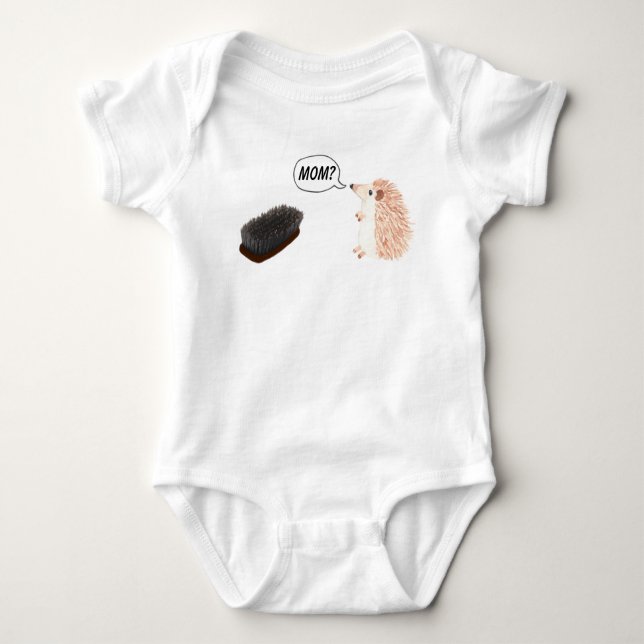 Body Para Bebê Onsie engraçado do ouriço bonito (Frente)