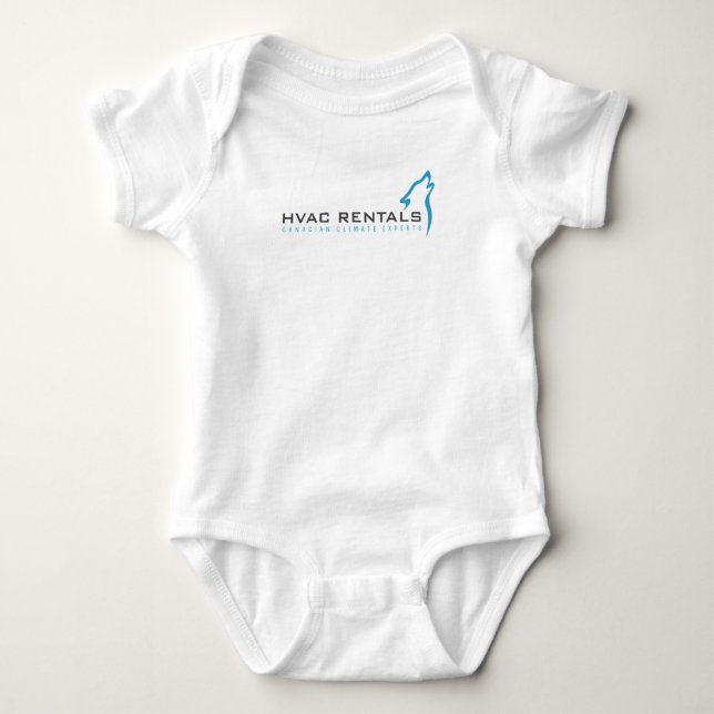 Body Para Bebê Onzie branco, logotipo com slogan na parte (Frente)