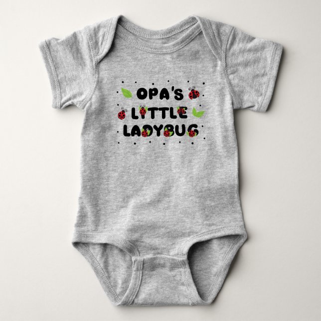 Body Para Bebê Opa's Joaninha - Fofo  (Frente)