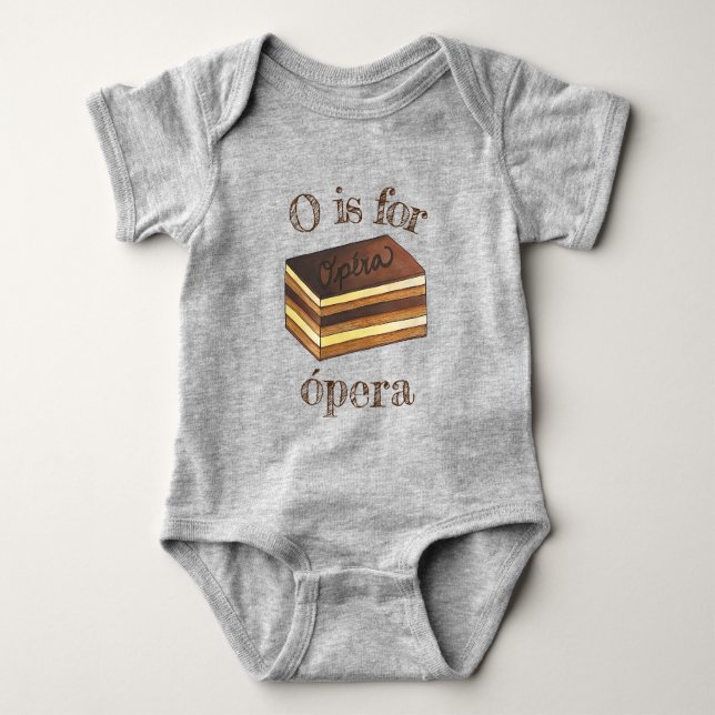 Body Para Bebê Opera Cake Paery French Patisserie Bakery Chef (Frente)