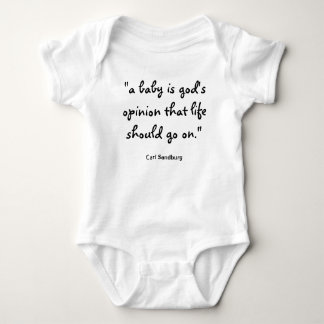Body Para Bebê Opinião de Deus de que a vida deve continuar a cit