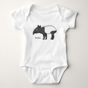 Body Para Bebê Óptica de banda animada feliz e bonita