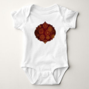 Body Para Bebê Opulência de Yuletide: Segmentos de Ouro do Natal