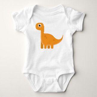 Body Para Bebê Orange Dino Creeper