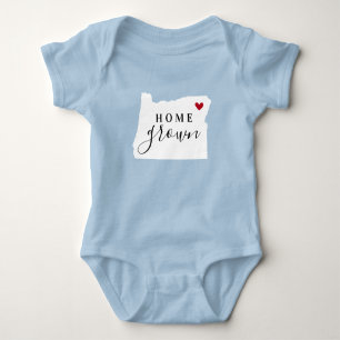 Body Para Bebê Oregon Home Grown State Tee