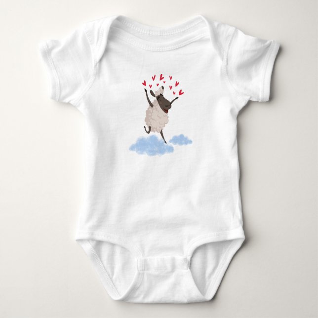 Body Para Bebê Orelha apaixonada (Frente)