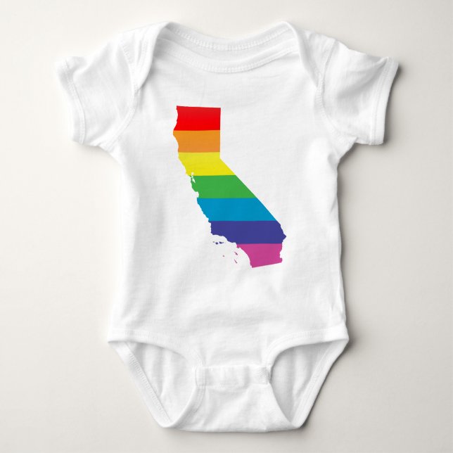 Body Para Bebê orgulho da califórnia. (Frente)