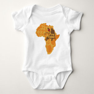 Body Para Bebê Orgulho de Etiópia - cruzando o continente