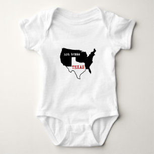 Body Para Bebê Orgulho de Texas! Texas/não Texas