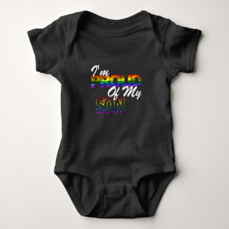 Body Para Bebê Orgulho do meu filho Rainbow Gay LGBT Orgulho da C