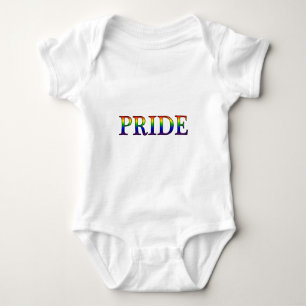 Body Para Bebê Orgulho -- Fundo do arco-íris