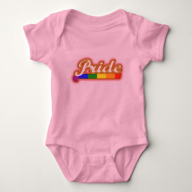 Body Para Bebê Orgulho Gay Orgulho Radiante (Frente)