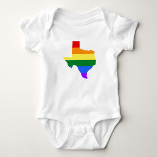 Body Para Bebê Orgulho gay| Texas Rainbow