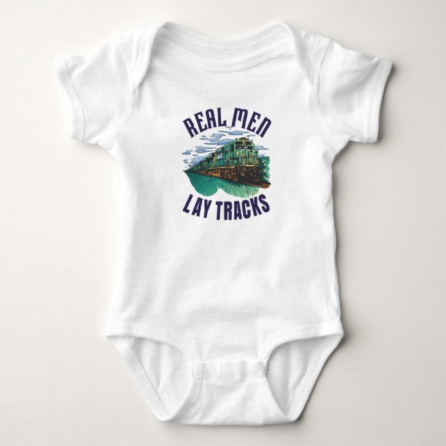 Body Para Bebê Orgulhoso Construtor de Trilhos (Frente)