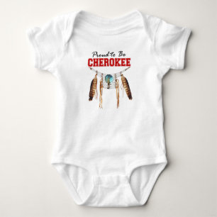 Body Para Bebê Orgulhoso de ser Cherokee Baby Onsie