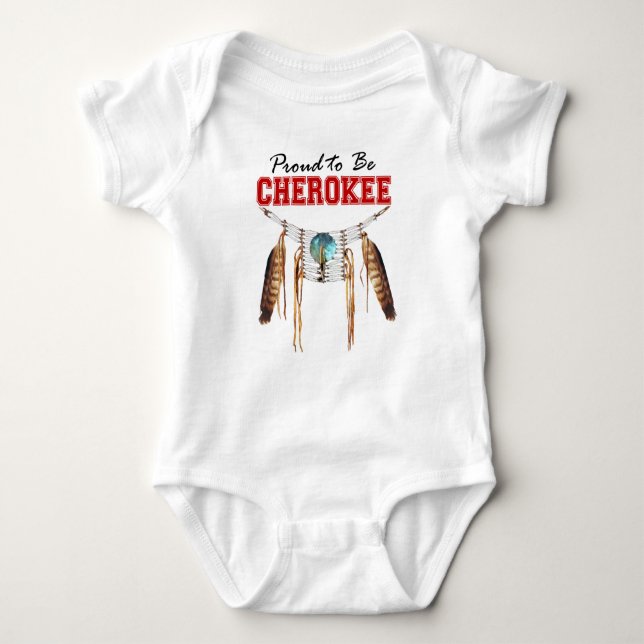 Body Para Bebê Orgulhoso de ser Cherokee Baby Onsie (Frente)