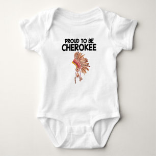 Body Para Bebê Orgulhoso ser Bodysuit Cherokee do bebê do nativo