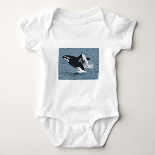 Body Para Bebê Orka Whale (Frente)