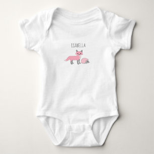 Body Para Bebê Os animais da floresta personalizaram o ouriço