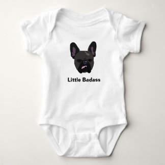 Body Para Bebê "Os badass pequenos bonitos" enegrecem o buldogue