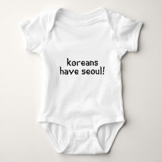 Body Para Bebê Os coreanos têm Seoul
