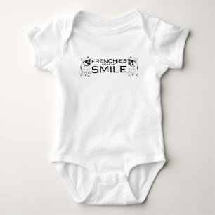 Body Para Bebê Os Frenchies fazem-me sorrir amantes do buldogue