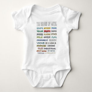 Body Para Bebê Os gênero do metal