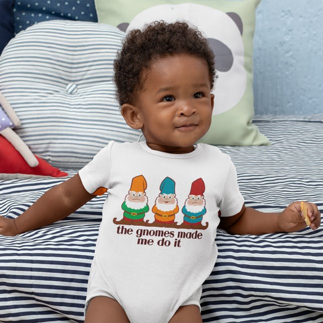 Body Para Bebê Os Gnomos Me Fizeram Fazer Isso (Criador carregado)