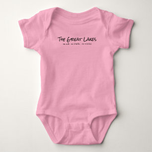 Body Para Bebê Os Grandes Lagos - humor