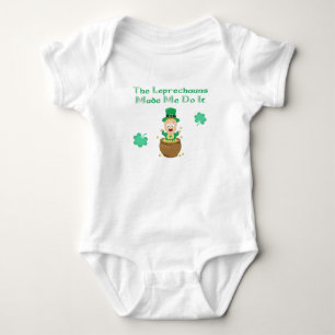 Body Para Bebê Os Leprechauns fizeram-me fazê-lo