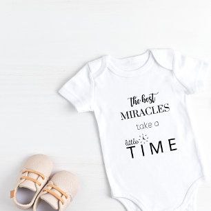 Body Para Bebê Os melhores milagres demoram um pouco