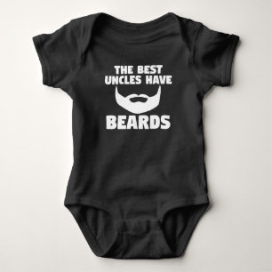 Body Para Bebê Os melhores tios têm barbas